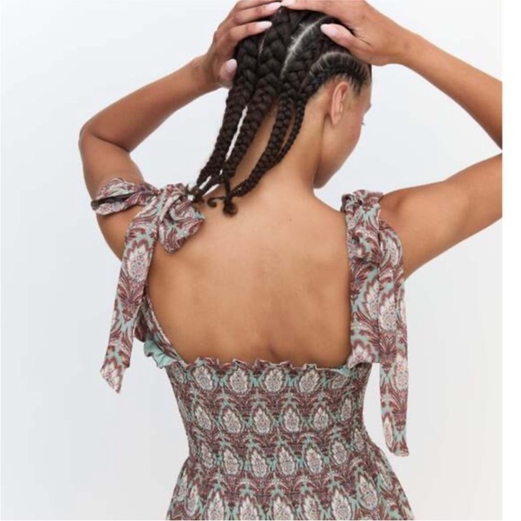 NEW Hill House Ribbon Ellie Nap dress. Pinecone Sage. M. NWT. - Picture 6 of 9